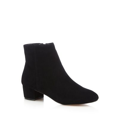 Black 'Jasmin' leather ankle boots